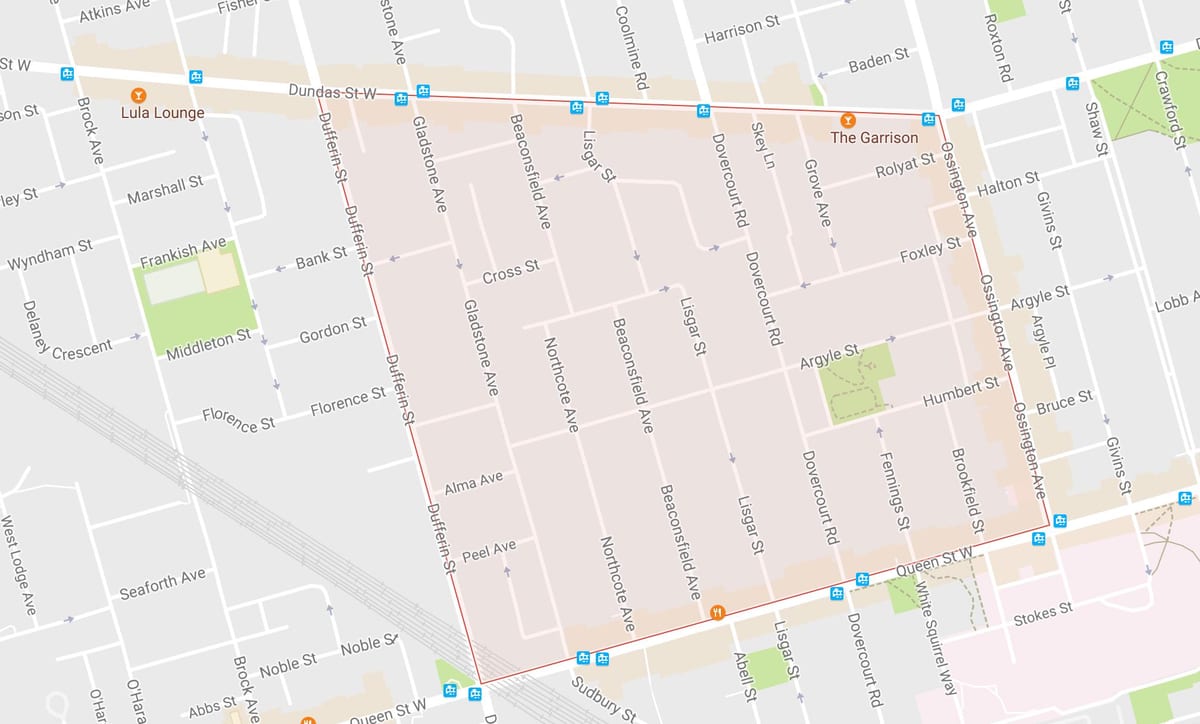 Mapa Beaconsfield Obce okolí Toronto