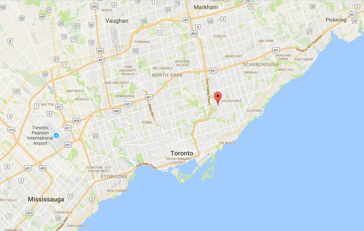 Mapa Bermondsey okres Toronto