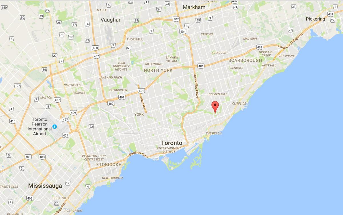 Mapa Polmesiaca Mesto okres Toronto