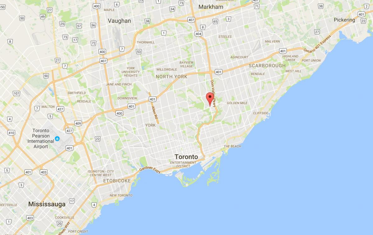 Mapa Flemingdon Park okres Toronto