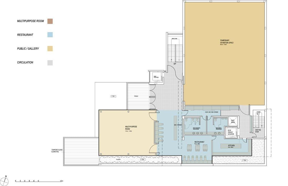 Mapa Gardiner múzeum druhom poschodí