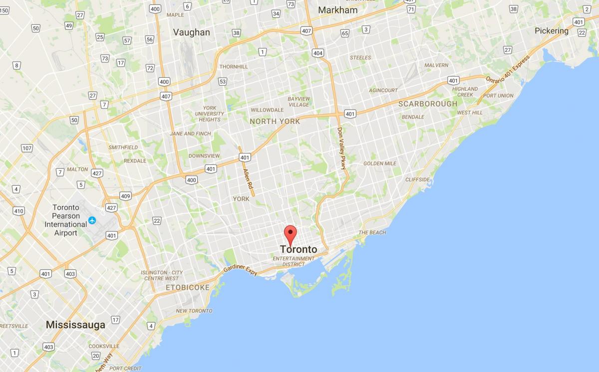 Mapa Grange Park okres Toronto