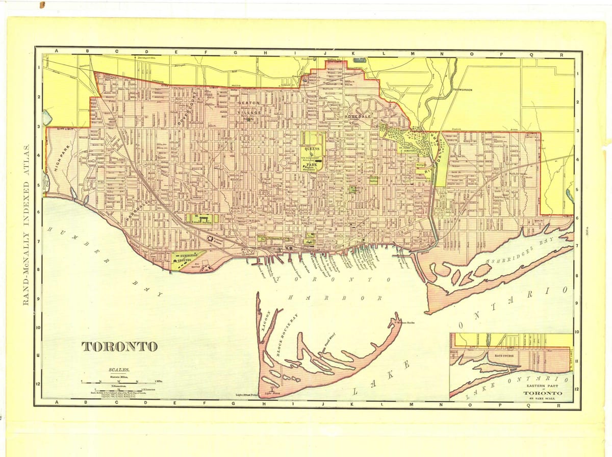 Mapa historické Toronto