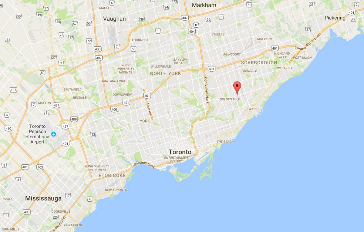 Mapa Ionview okres Toronto