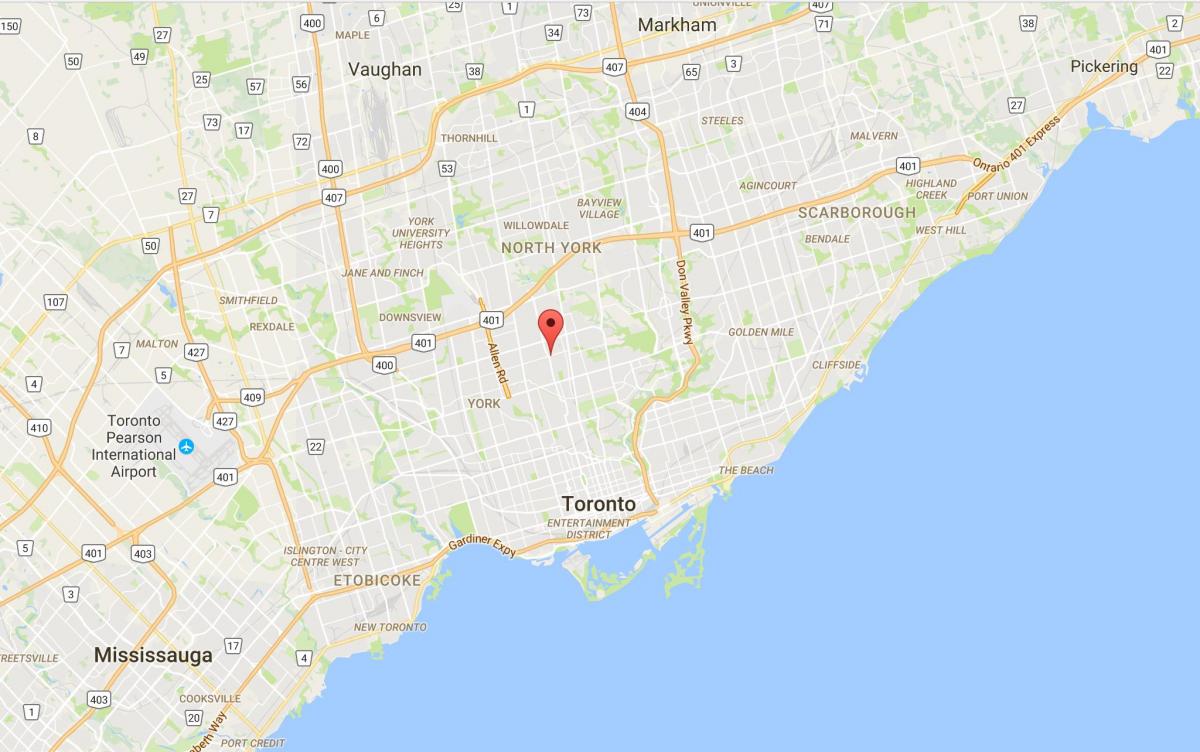 Mapa Lytton Park okres Toronto