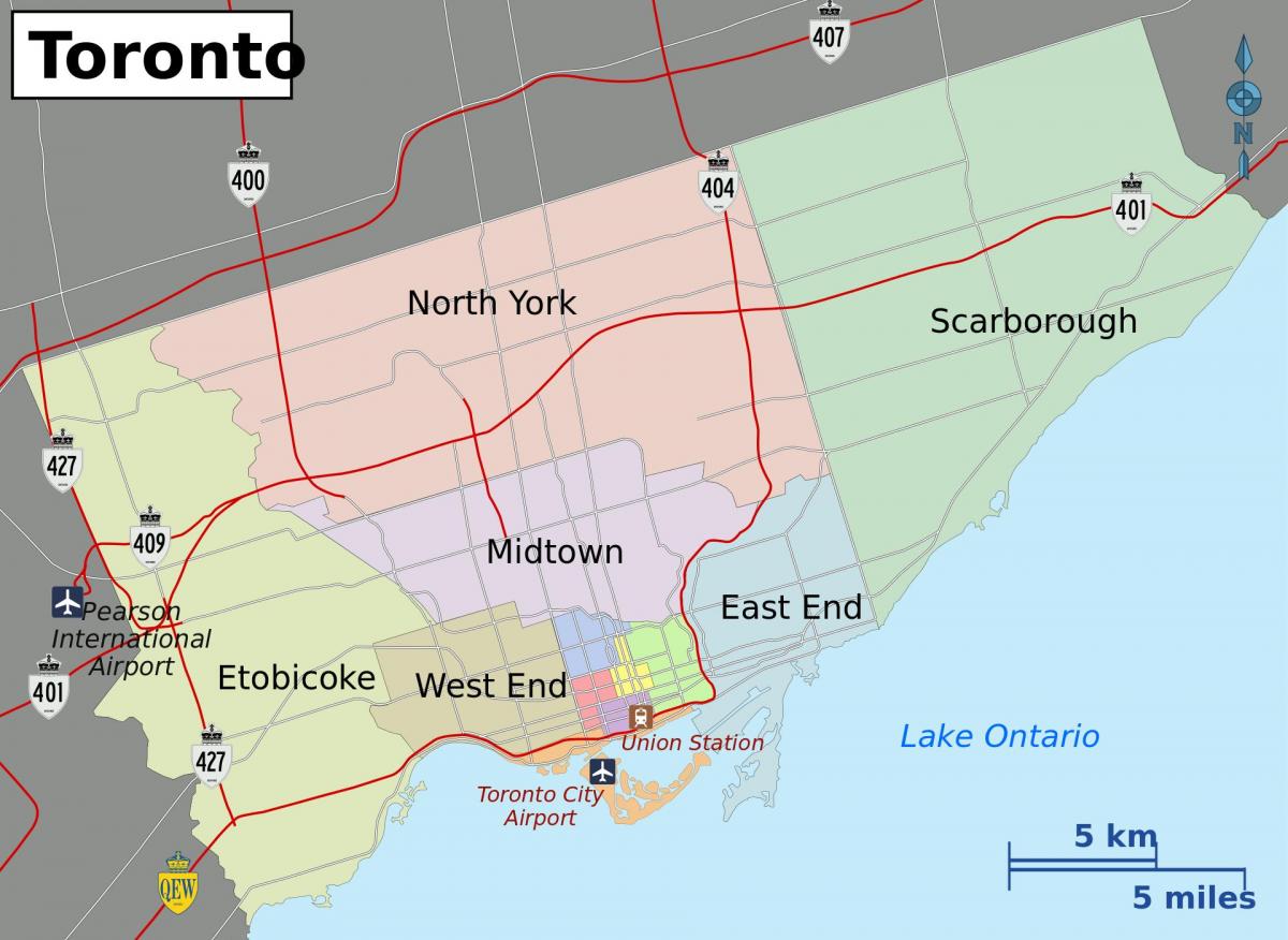 Mapa Mesta Toronto