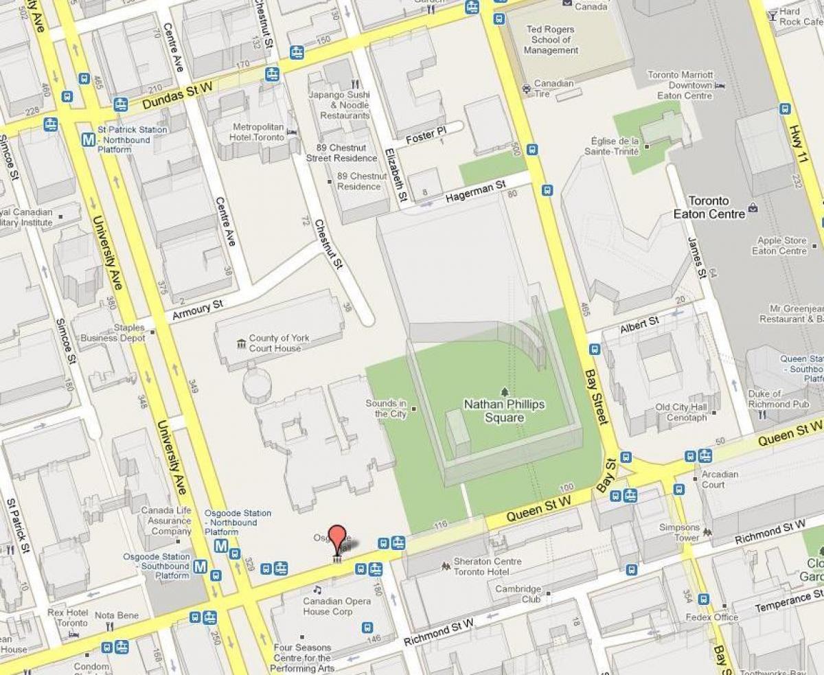Mapa Nathan Phillips Square