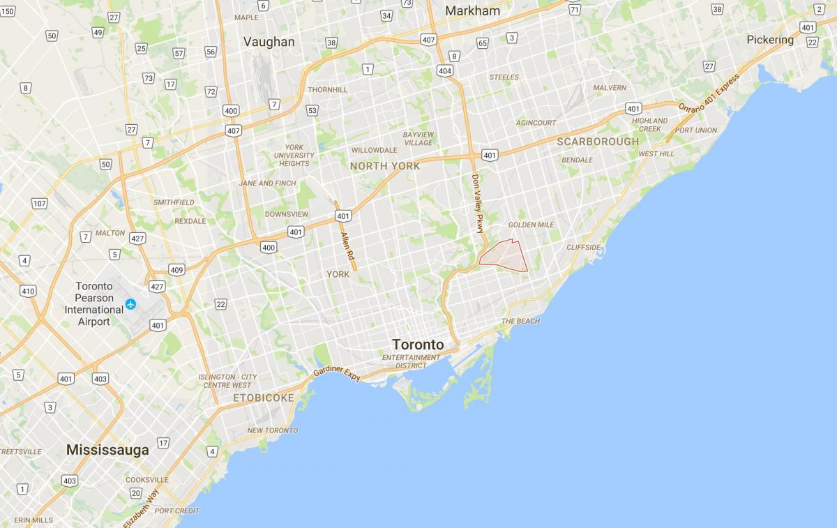 Mapa O ' connor–Parkview okres Toronto