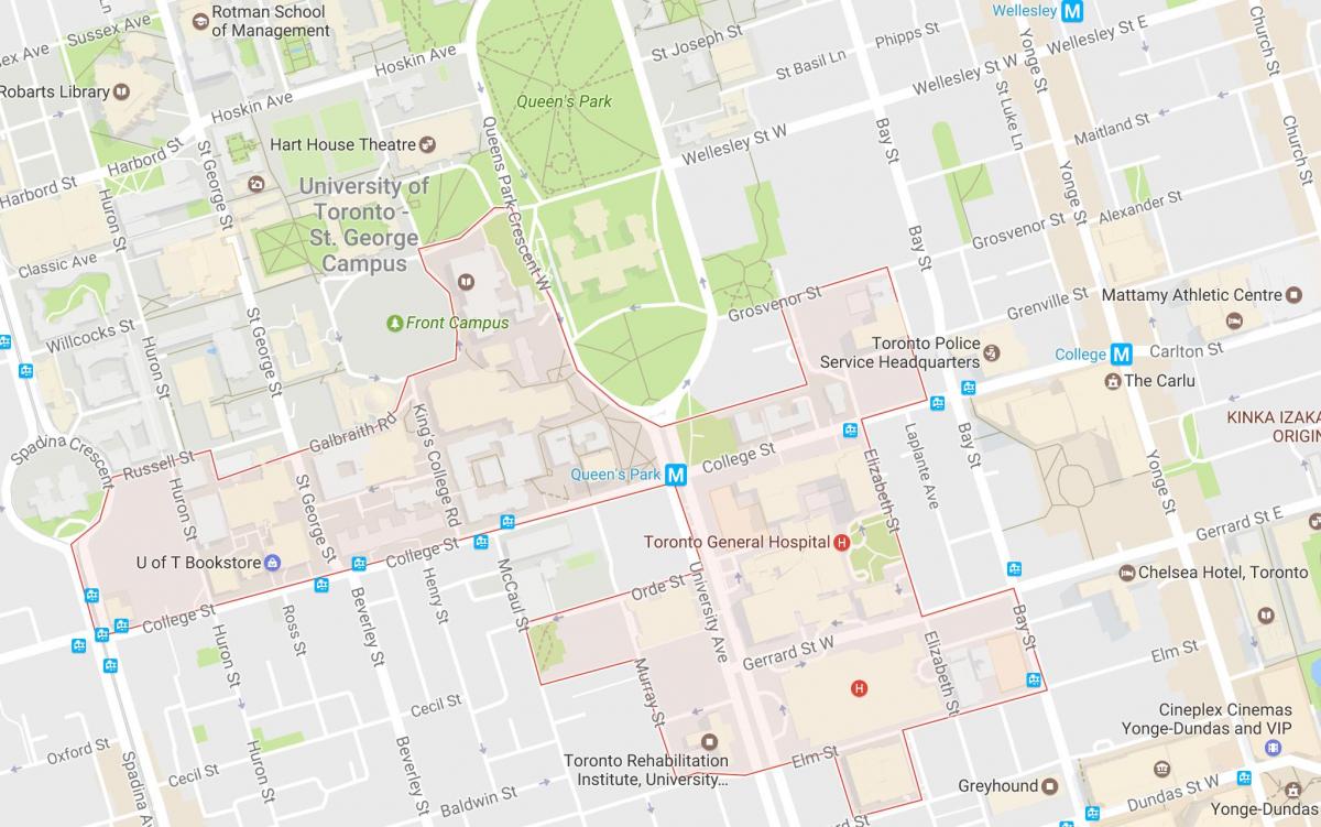 Mapa Objav Okres okolí Toronto