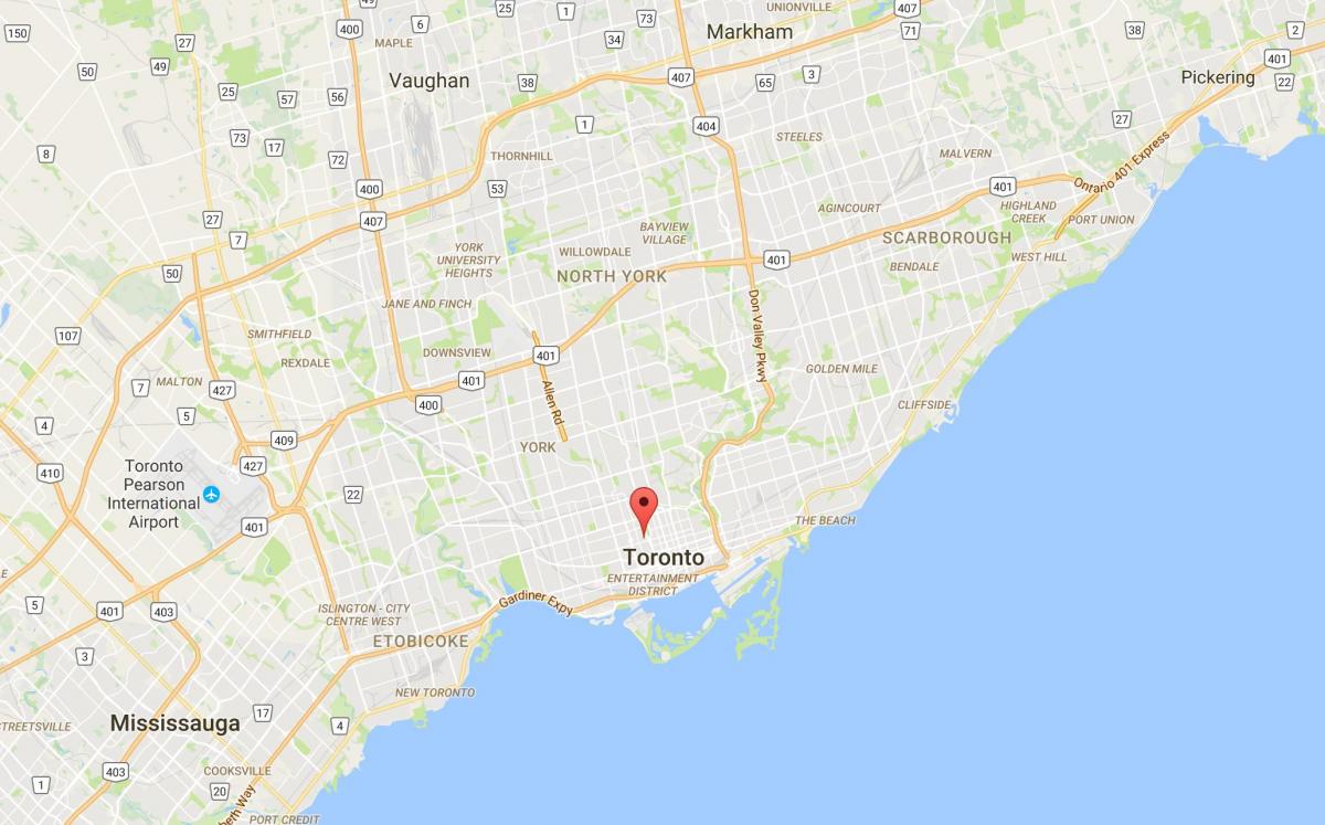 Mapa Objav Okres okres Toronto