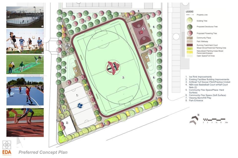 Mapa Revitalizačného plánu Regent Park Toronto fáze 3b