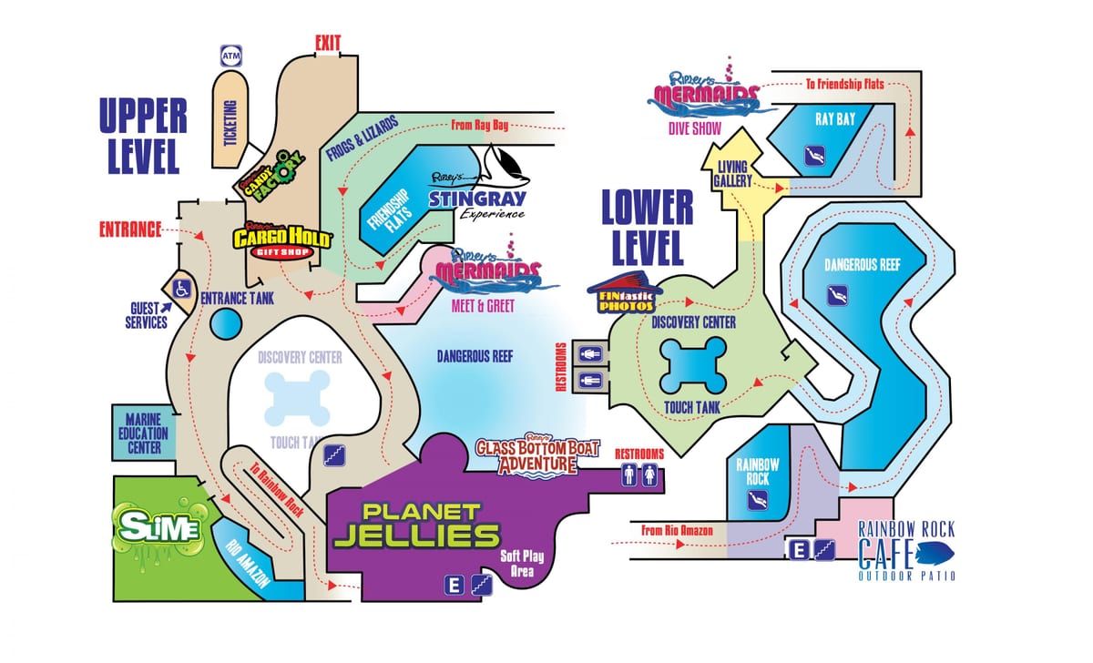 Mapa Ripley ' s aquarium