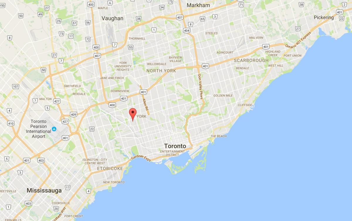 Mapa Silverthorn okres Toronto