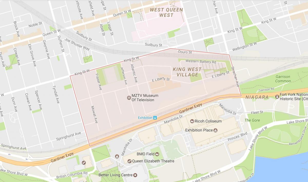 Mapa Slobody Obce okolí Toronto