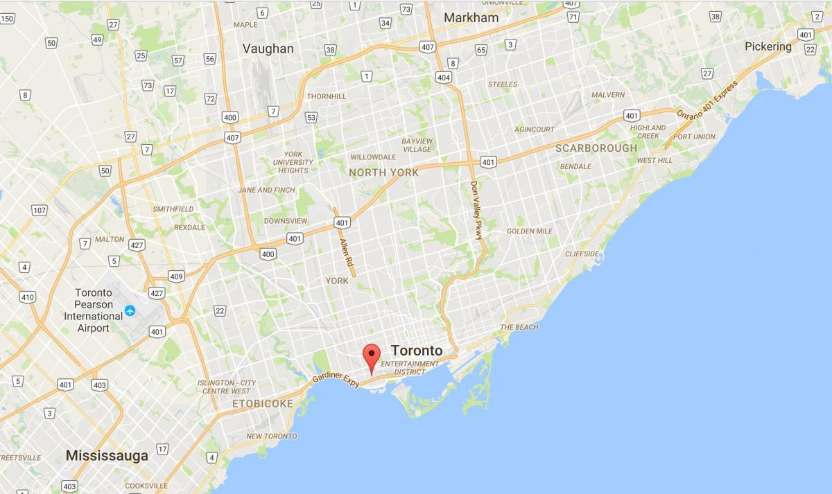 Mapa Slobody Obce okres Toronto