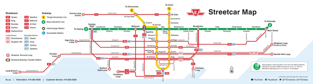 Mapu Toronto električka