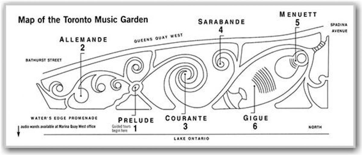 Mapu Toronto Hudby Záhrada