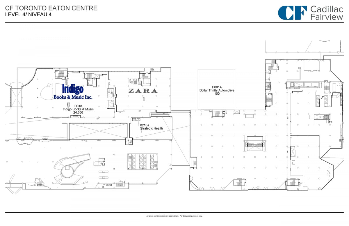 Mapu Toronto Jesť Centrum úroveň 4