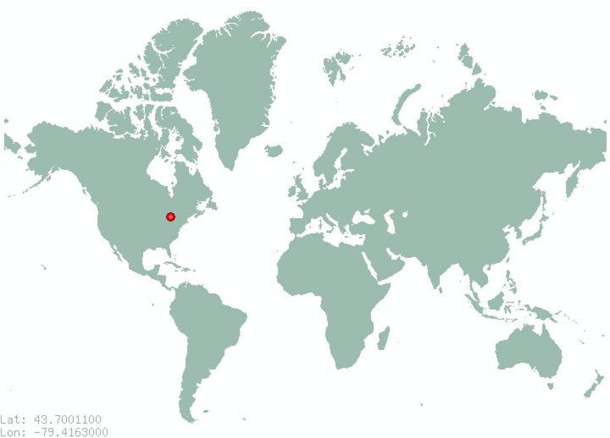 Mapu Toronta na svete