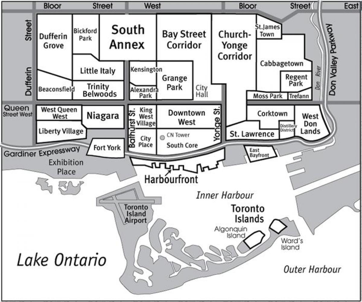 Mapu Toronto Okolí príručka