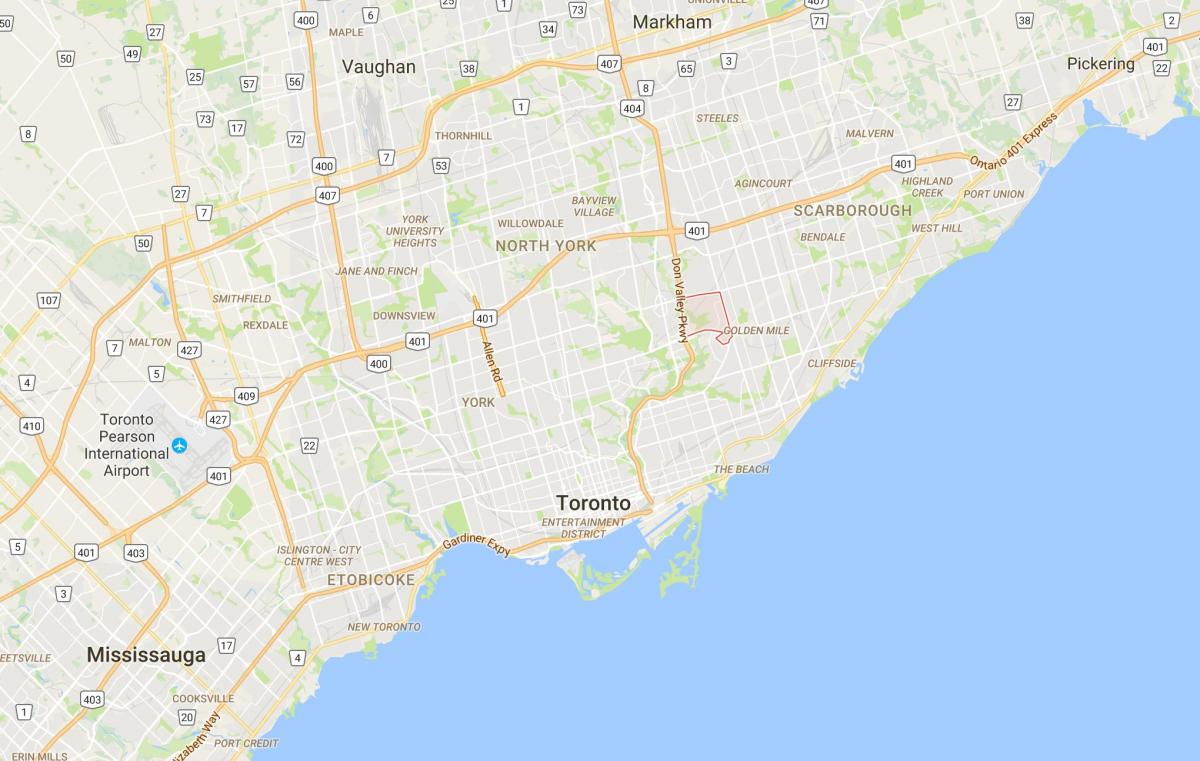 Mapu Victoria Obce okres Toronto