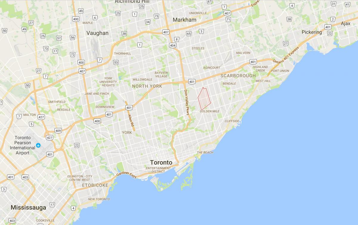 Mapa Wexford okres Toronto