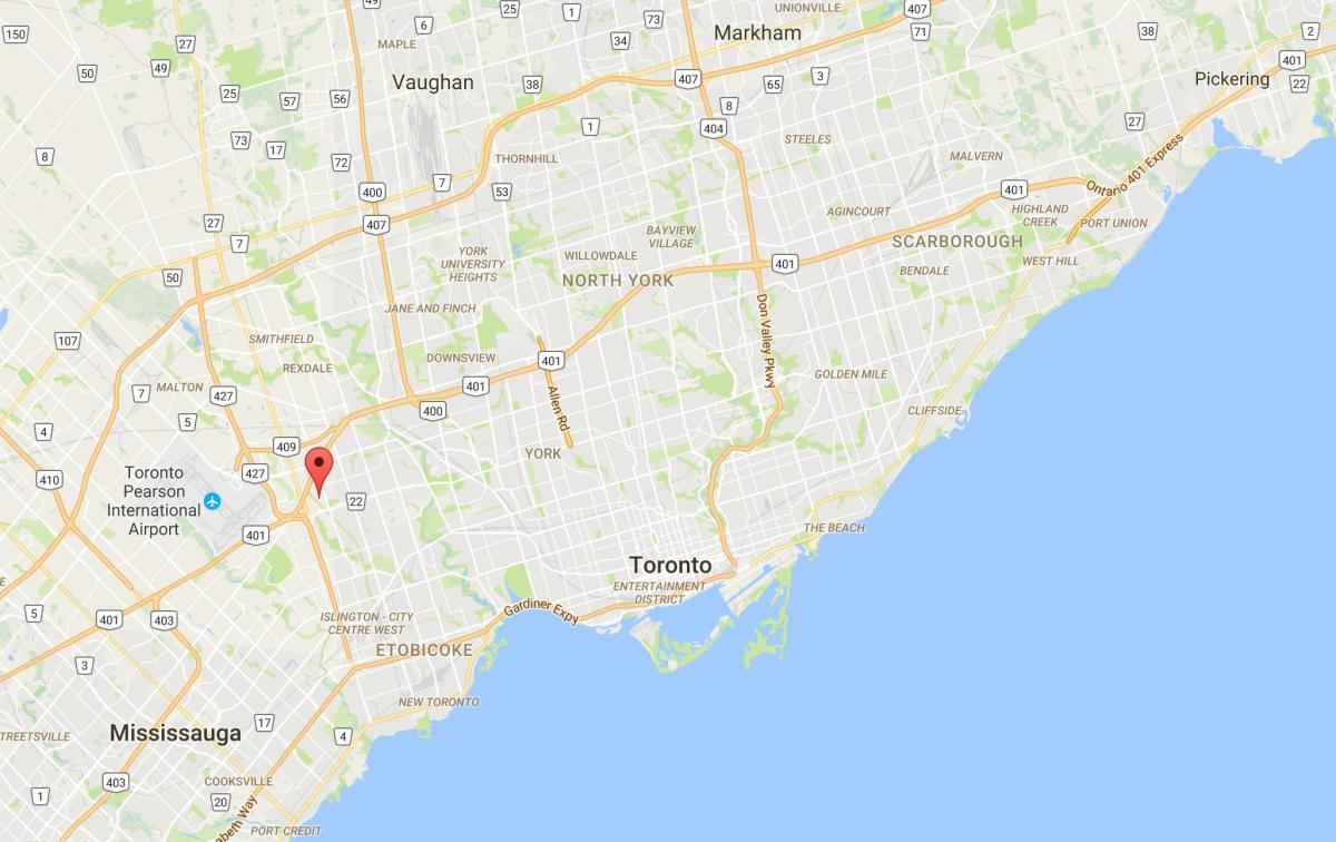 Mapa Willowridge okres Toronto