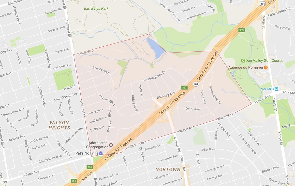 Mapa Zbroji Výšky okolí Toronto