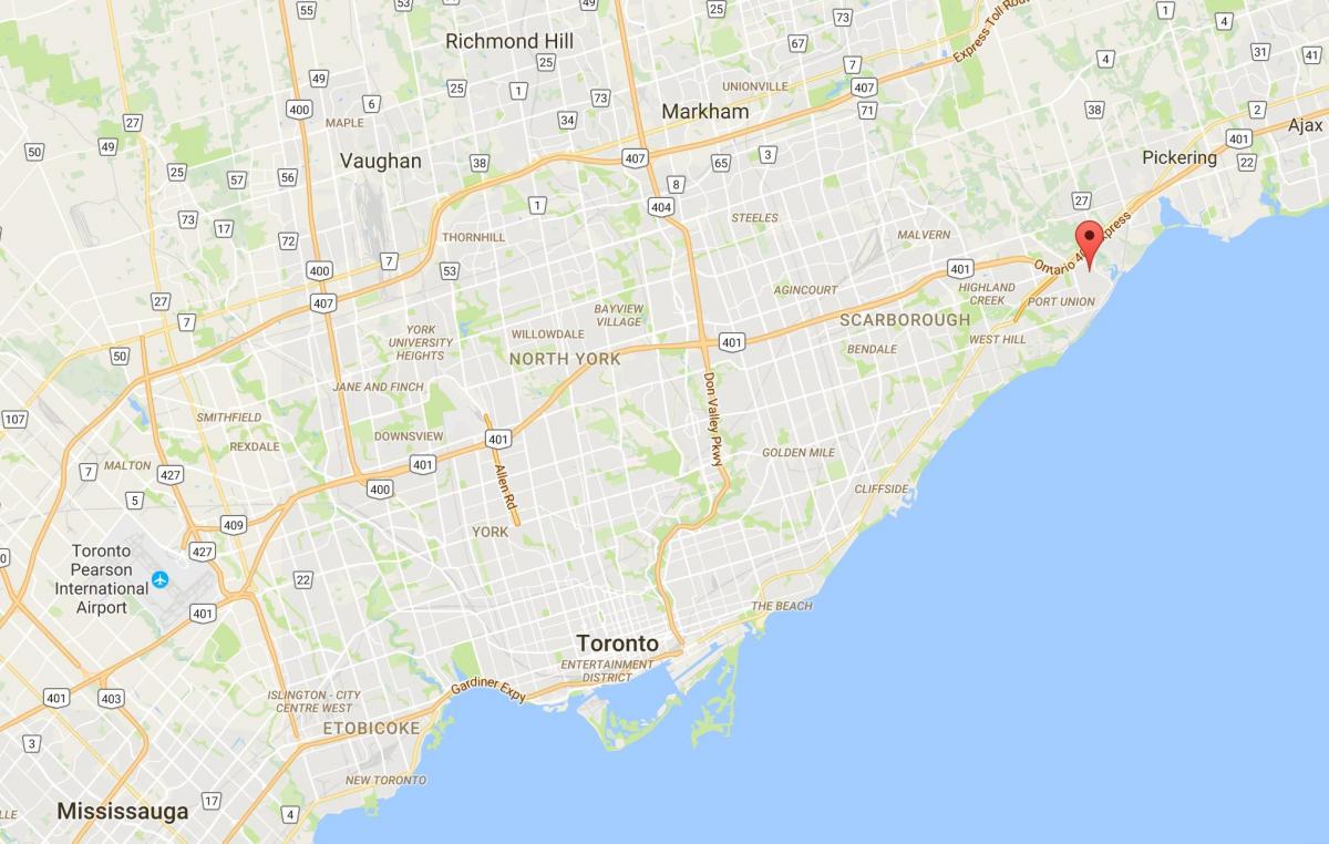 Mapu West Rouge okres Toronto
