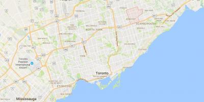 Mapa Agincourt okres Toronto