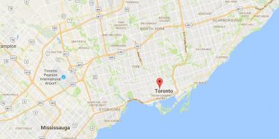 Mapa Baldwin Obce okres Toronto