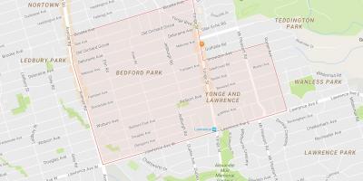 Mapa Bedford Park okolí Toronto