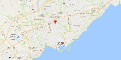 Mapa Bedford Park okres Toronto