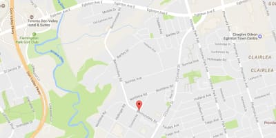 Mapa Bermondsey cestnej Toronto