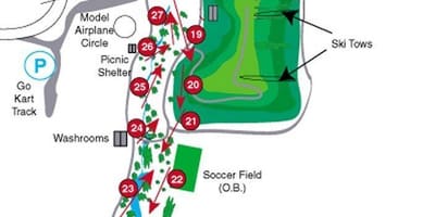 Mapa Centennial Park, golfové ihriská Toronto