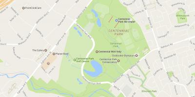 Mapa Centennial Park okolí Toronto