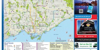 Mapa cestovný ruch Toronto