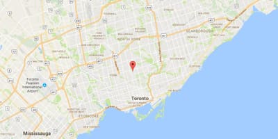 Mapa Chaplin Nehnuteľností okres Toronto