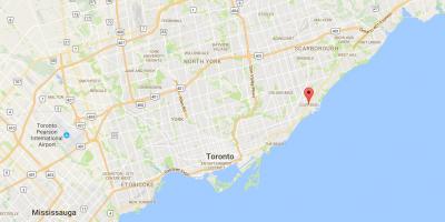 Mapa Cliffside okres Toronto