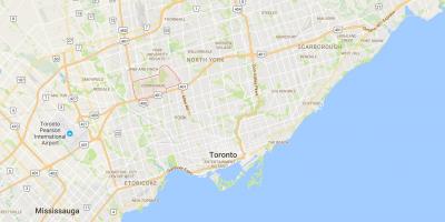 Mapa Downsview okres Toronto