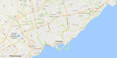 Mapa Eatonville okres Toronto