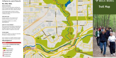 Mapa Evergreen Tehelni Toronto chodník