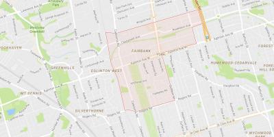 Mapa Fairbank okolí Toronto