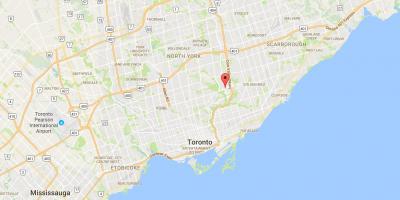 Mapa Flemingdon Park okres Toronto