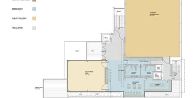 Mapa Gardiner múzeum druhom poschodí