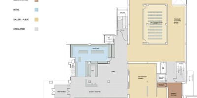 Mapa Gardiner Múzeum prvom poschodí