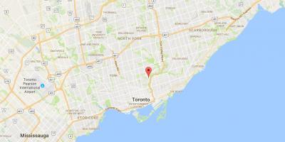Mapa Guvernéra Most okres Toronto