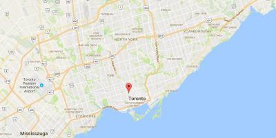 Mapa Harbord Obce okres Toronto