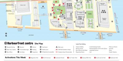 Mapa Harbourfront centre parkovanie