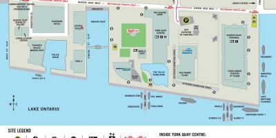 Mapa Harbourfront Centre Toronto